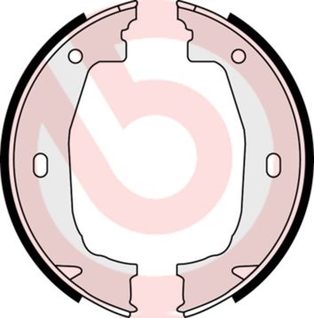 BREMBO S 06 510 Brake shoe set, parking brake