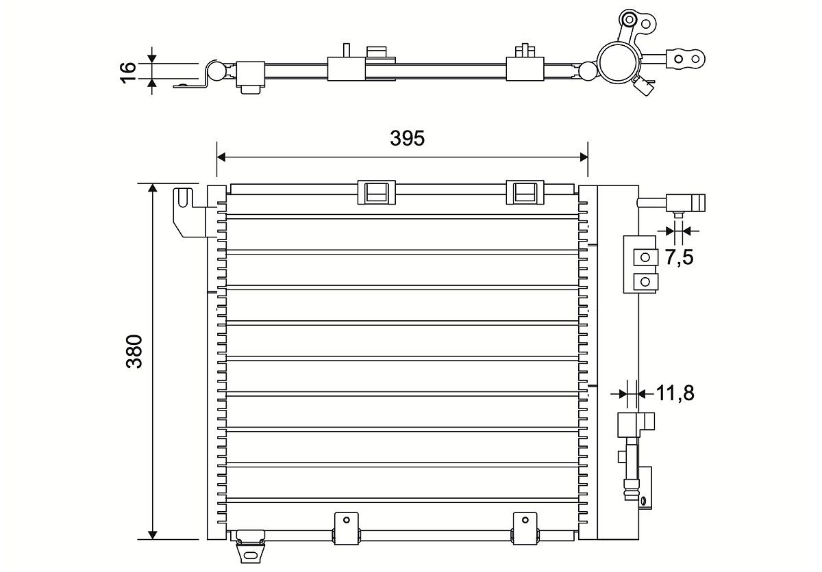 VALEO 817506 Condenser, air conditioning