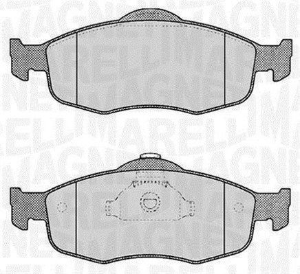 MAGNETI MARELLI 363916060245 Brake pad set, disc brake
