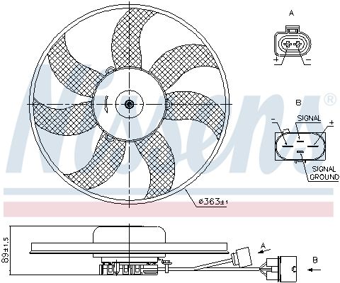 Fan, engine cooling-6