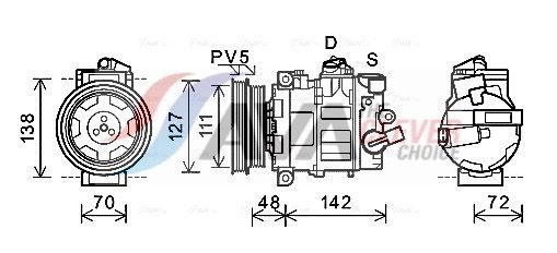 AVA CLEVER CHOICE AIAK359 Compressor, air conditioning