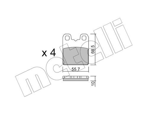 METELLI 22-1326-0 Brake pad set, disc brake