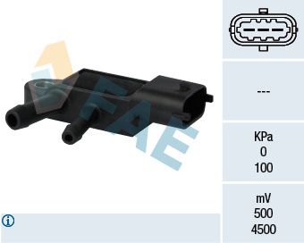 Sensor, exhaust pressure