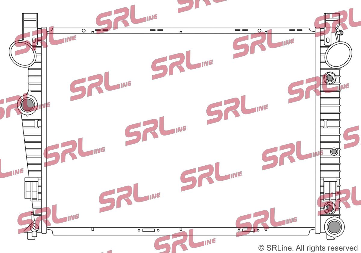 SRLINE 502508-2 Radiator, engine cooling