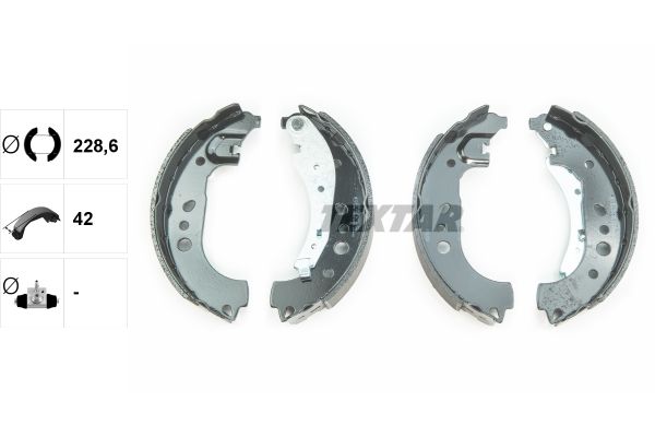TEXTAR 91081700 Brake shoe set