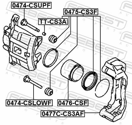 Accessory Kit, brake caliper-1