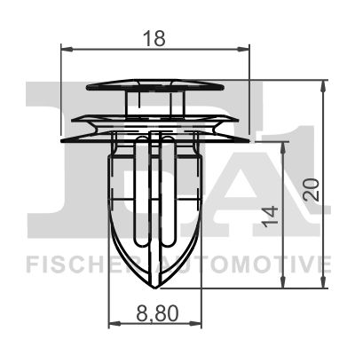 Clip, trim/protection strip-1