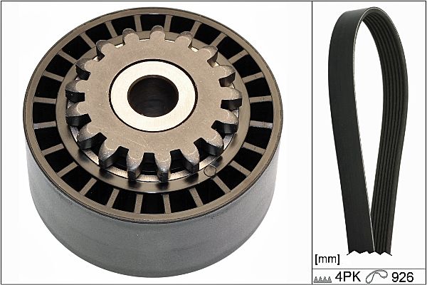 HEPU 20-1899 V-ribbed belt set