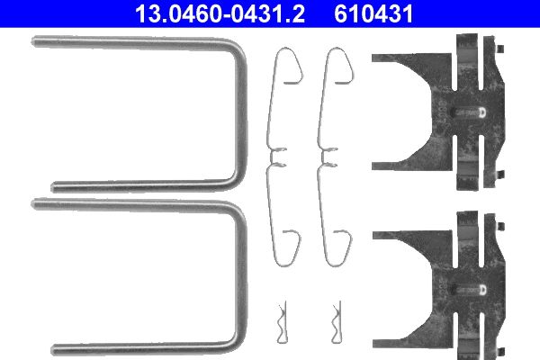 ATE 13.0460-0431.2 Accessory kit, disc brake pad