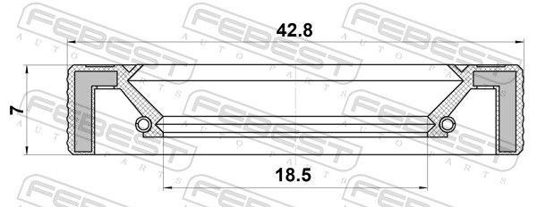 Shaft Seal, steering gear-1