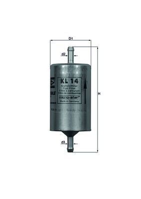 KNECHT KL 14 Fuel filter