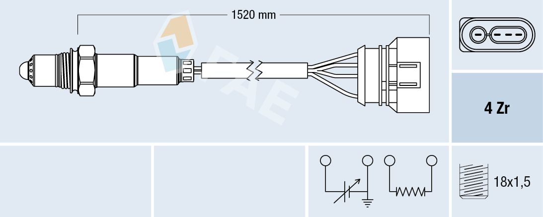 FAE 77301 Oxygen sensor