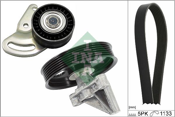 SCHAEFFLER INA 529 0396 10 V-ribbed belt set