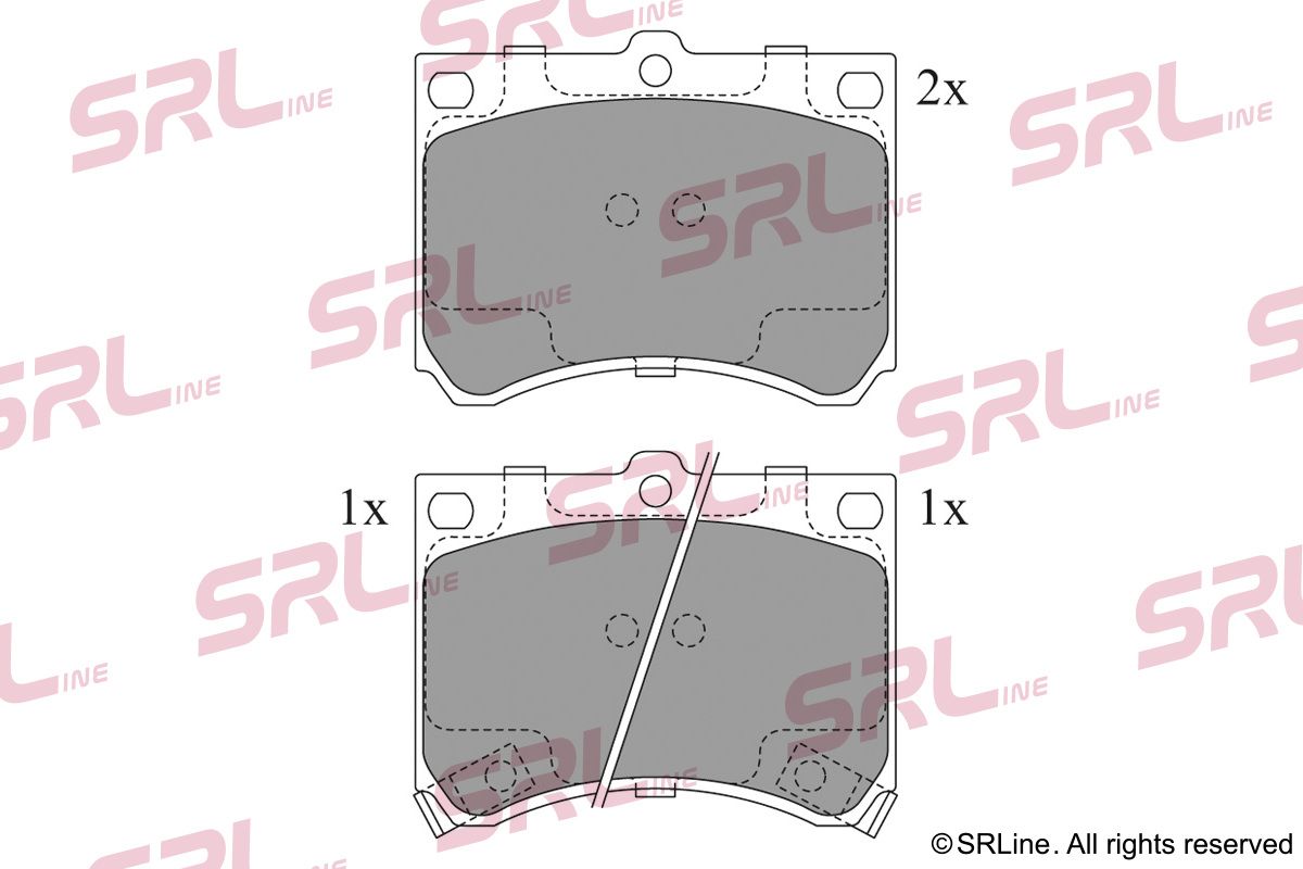 SRLINE S70-0316 Brake pad set, disc brake