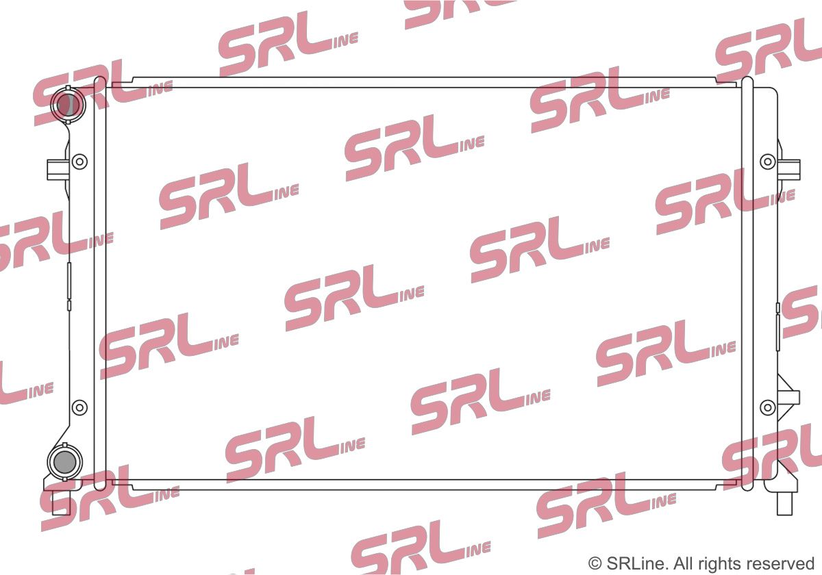 SRLINE 133108-1 Radiator, engine cooling