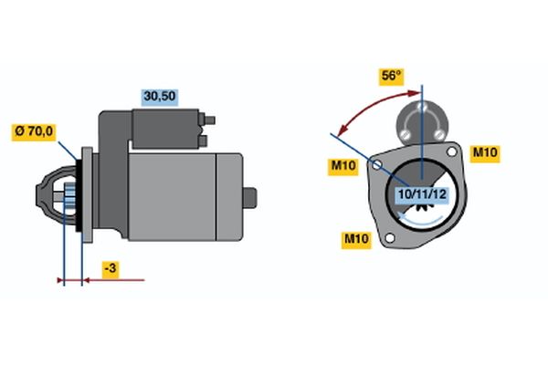 BOSCH 0 986 016 141 Starter