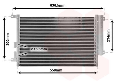 VAN WEZEL 01005082 Condenser, air conditioning