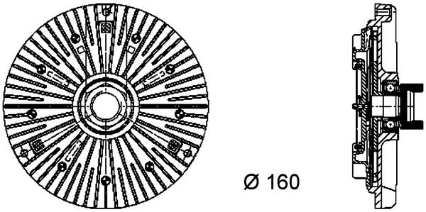 Clutch, radiator fan-1