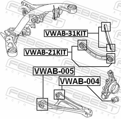 Mounting, control/trailing arm-1