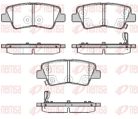 REMSA 1807.02 Brake pad set, disc brake