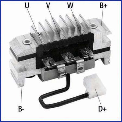 HÜCO 139581 Rectifier, alternator
