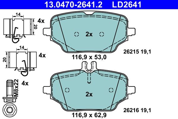 Brake Pad Set, disc brake