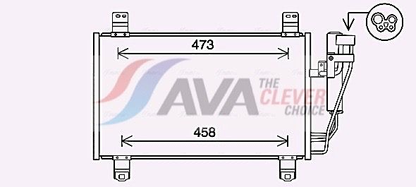 AVA CLEVER CHOICE MZ5283D Condenser, air conditioning