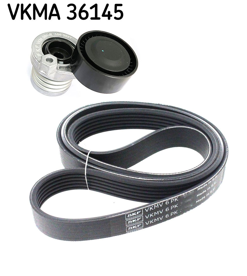SKF VKMA 36145 V-ribbed belt set