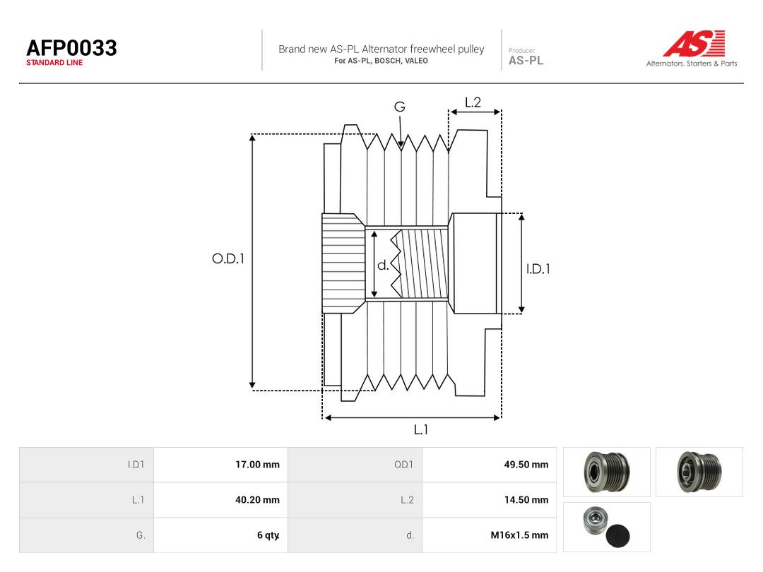 Alternator Freewheel Clutch-3