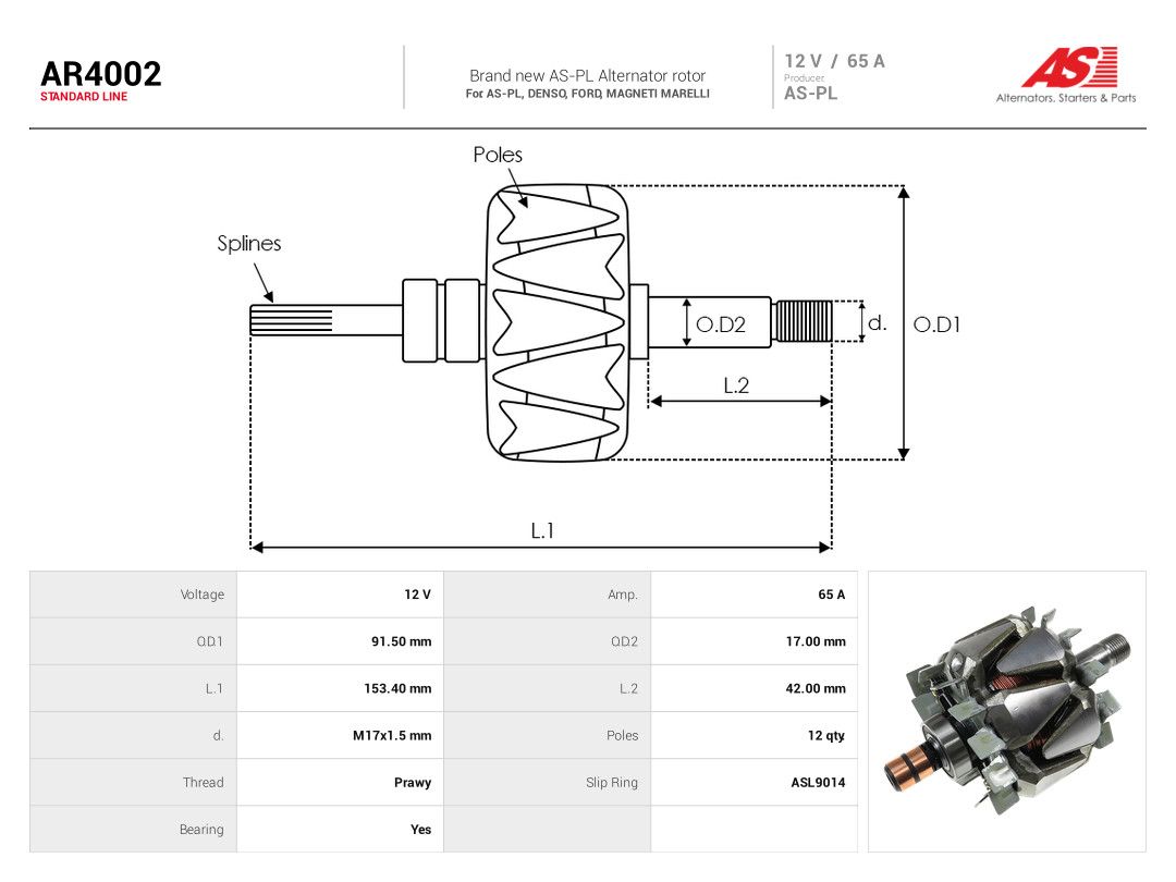 Rotor, alternator-1
