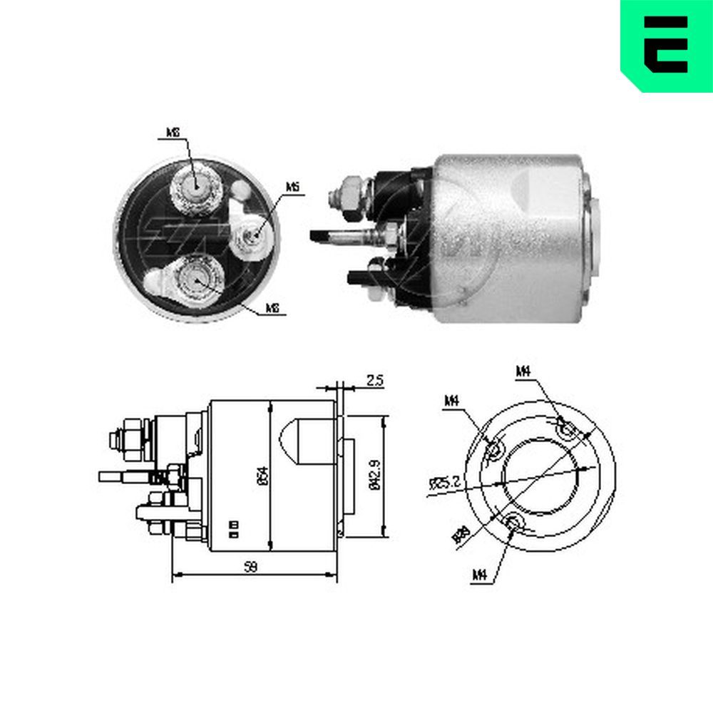 ERA ZM4494 Solenoid switch, starter