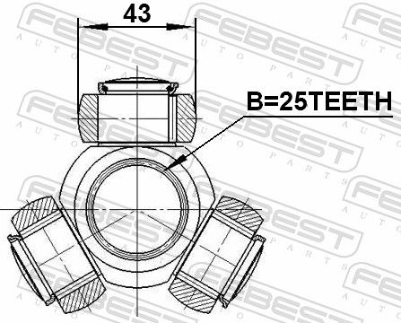 Spider Assembly, drive shaft-1