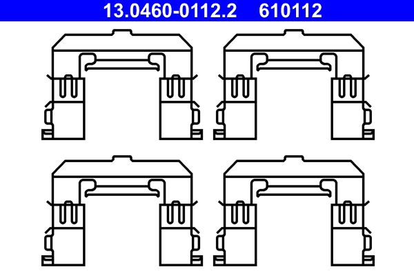 ATE 13.0460-0112.2 Accessory kit, disc brake pad