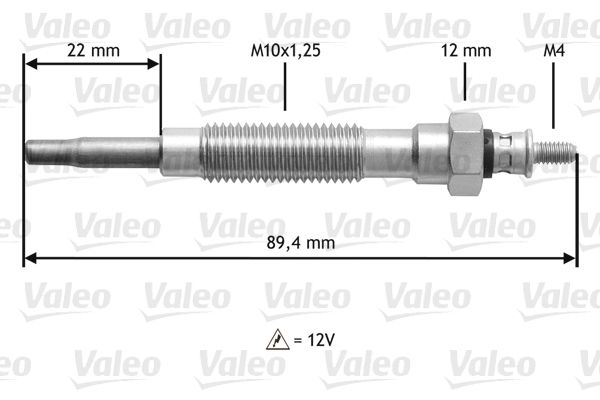 VALEO 345149 Glow plug