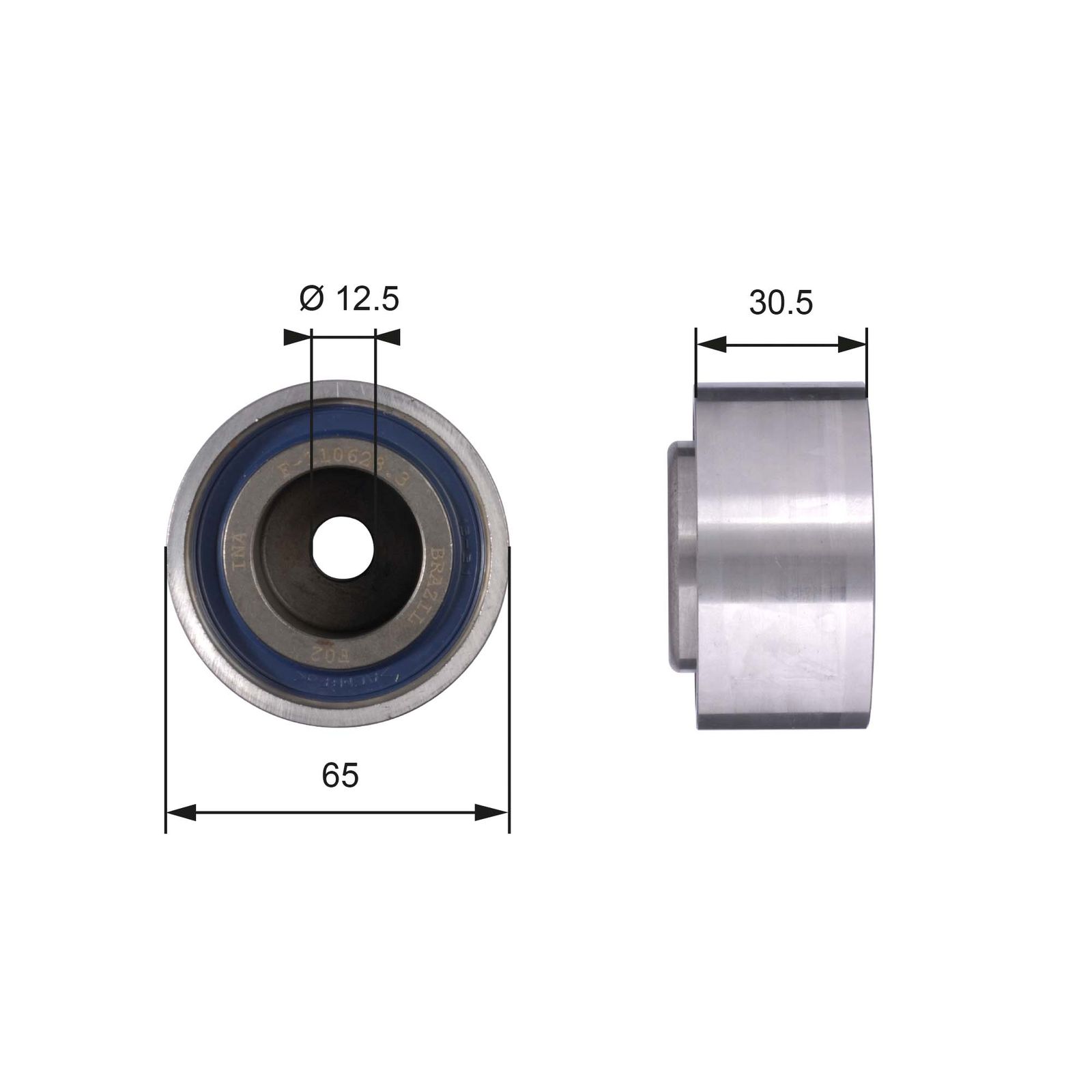 GATES T42061 Deflection pulley/guide pulley, timing belt