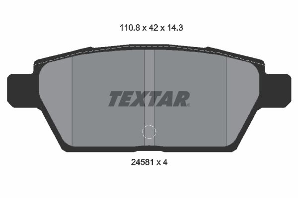 TEXTAR 2458102 Brake pad set, disc brake