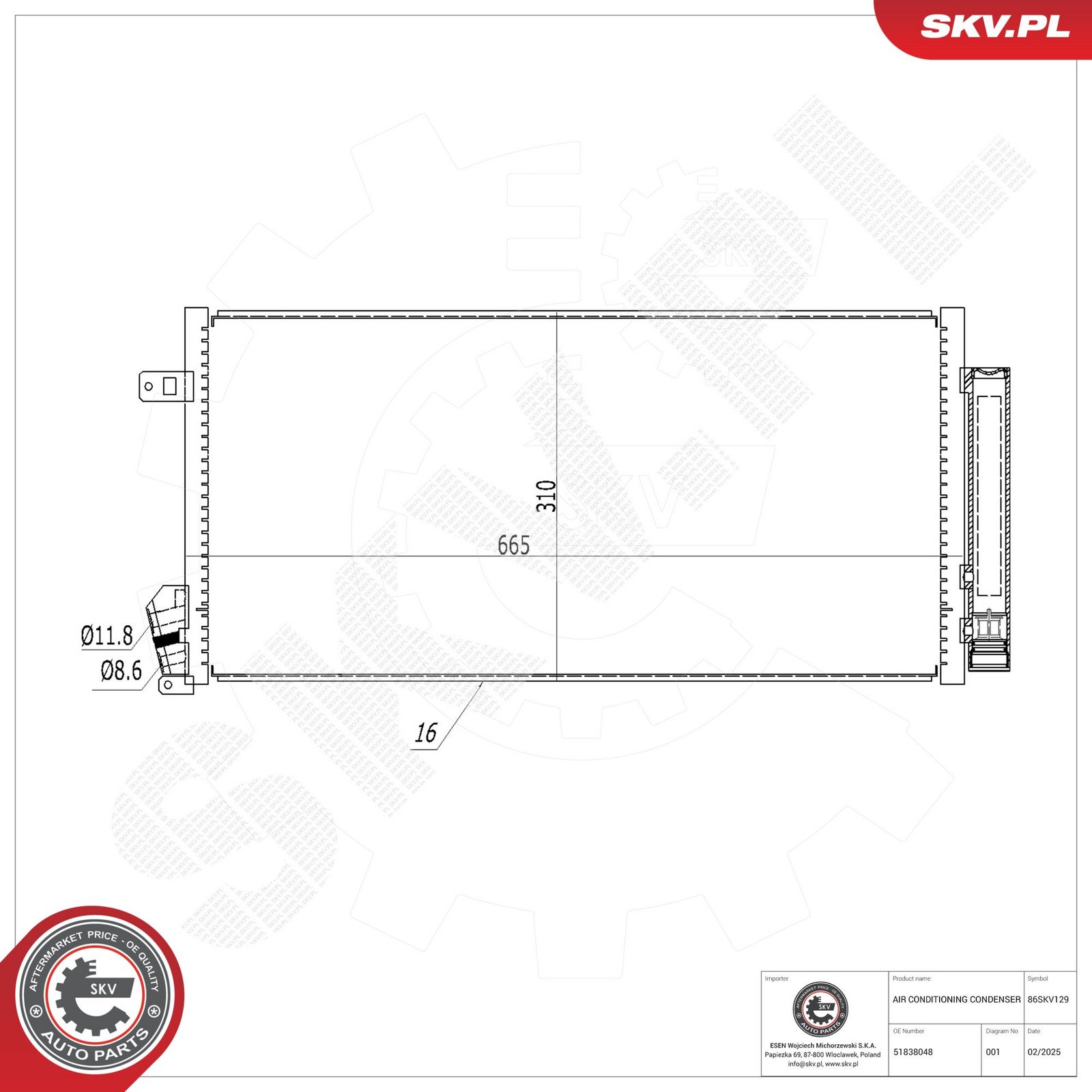 Condenser, air conditioning-5