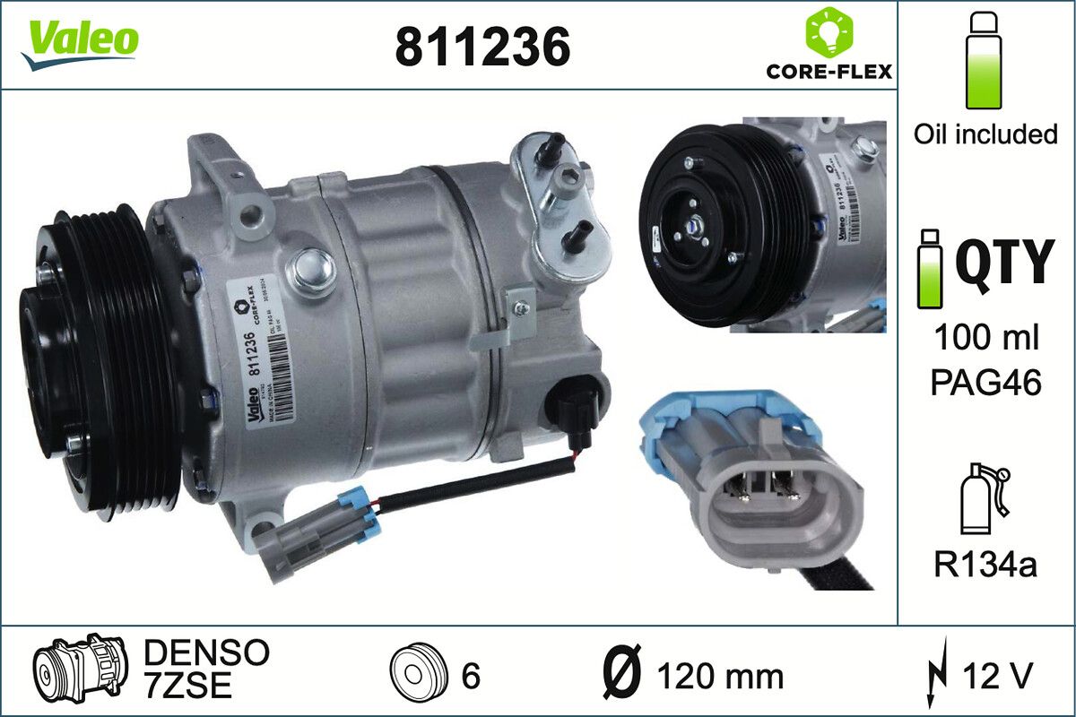 VALEO 811236 Compressor, air conditioning
