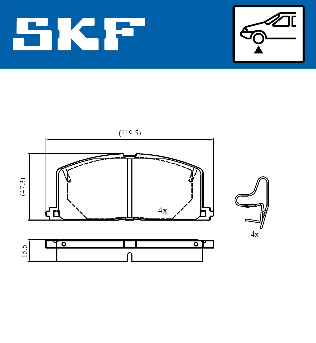 Brake Pad Set, disc brake-1