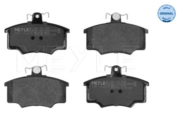 MEYLE 025 205 7419 Brake pad set, disc brake