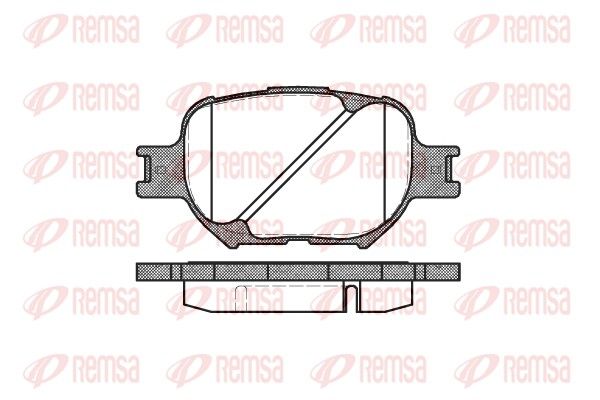 REMSA 0742.00 Brake pad set, disc brake