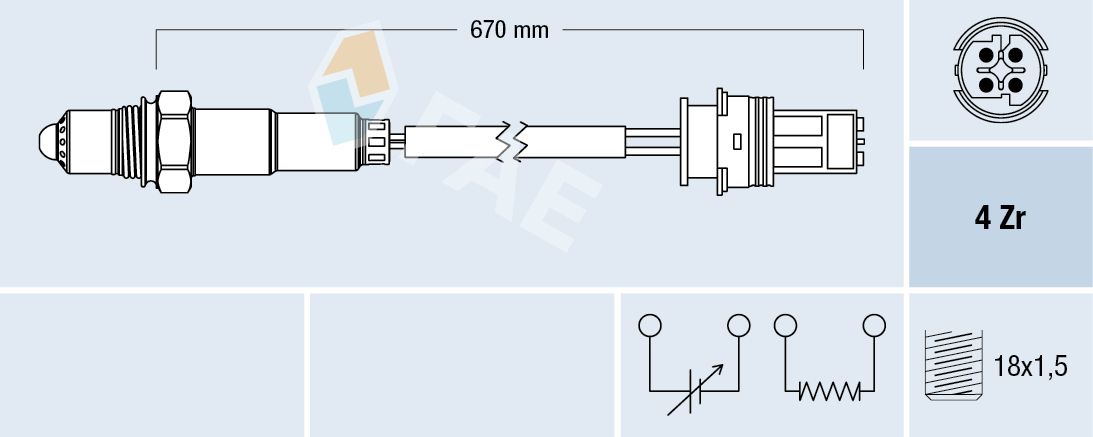 FAE 77329 Oxygen sensor