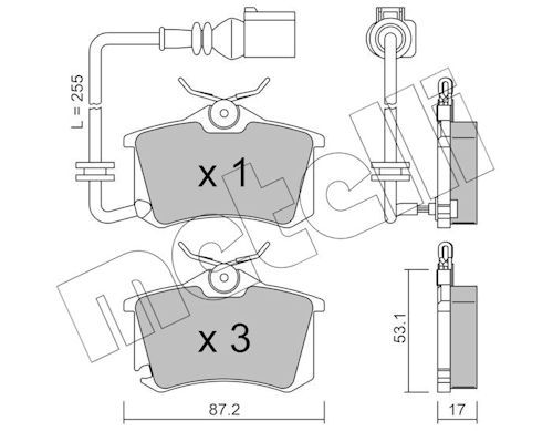 Brake Pad Set, disc brake-main