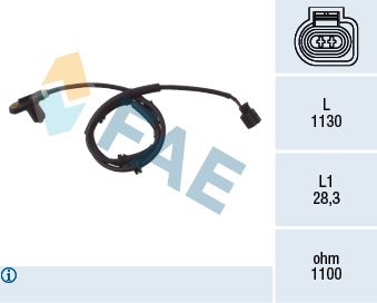 FAE 78025 Sensor, wheel speed