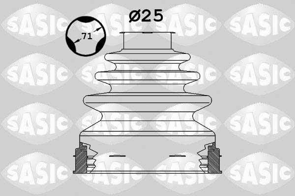 SASIC 1906107 Bellow kit, drive shaft
