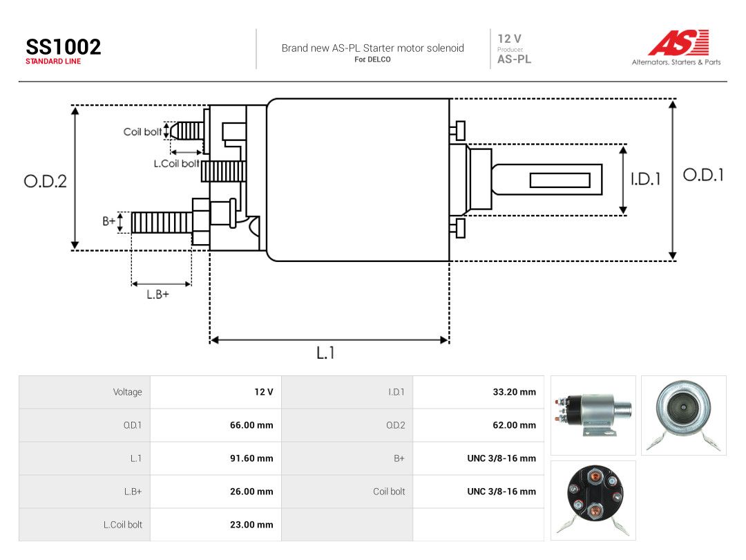 Solenoid Switch, starter-3