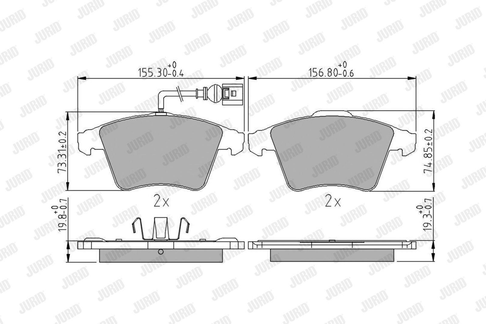 Brake Pad Set, disc brake-1