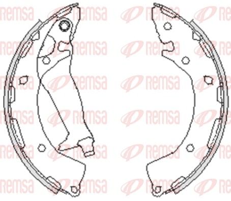 REMSA 4248.00 Brake shoe
