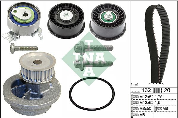 SCHAEFFLER INA 530 0441 32 Water pump & timing belt kit