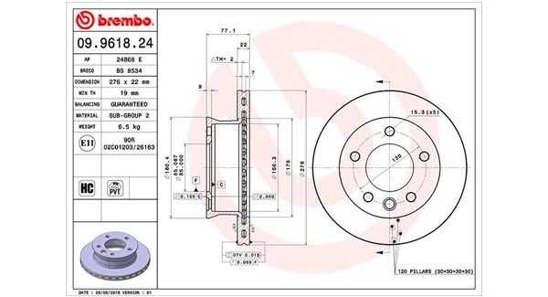 MAGNETI MARELLI 360406085700 Brake disc
